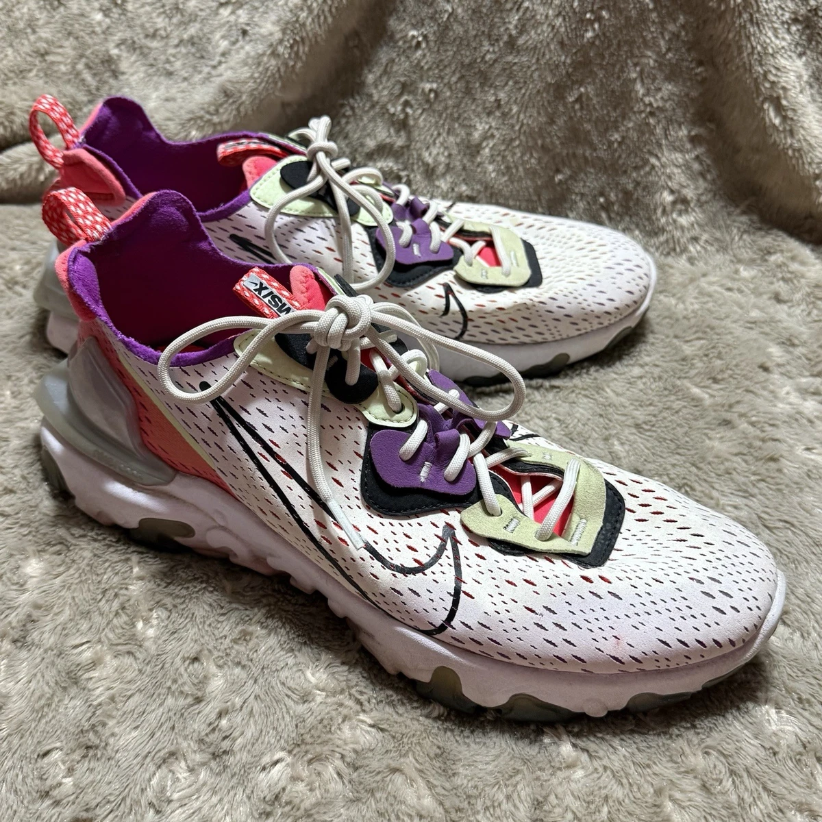 Nike React Vision Barely Volt Pink mens sz 8 Nike React Vision Barely Volt Pink for Sale | Authenticity  main image 4
