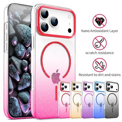 Shockproof MagSafe Bling Glitter Case For iPhone 17 Pro Max 16 15 14 13 12 11