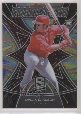 2021 Panini Spectra Rookie Aura Hyper Prizm 9/75 Dylan Carlson #RA-15 RC o7m