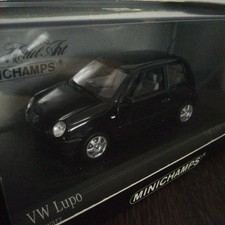 Minichamps 1/43 Scale Miniature Car W LUPO 1998 Black olkswagen Lupo minichamps