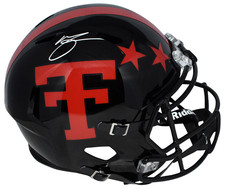 MICHAEL CRABTREE SIGNED TEXAS TECH RED RAIDERS 100 YEAR FULL SIZE HELMET BECKETT