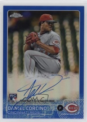 2015 Topps Chrome Rookie Blue Refractor 59/150 Daniel Corcino #AR-DC Auto RC ok2