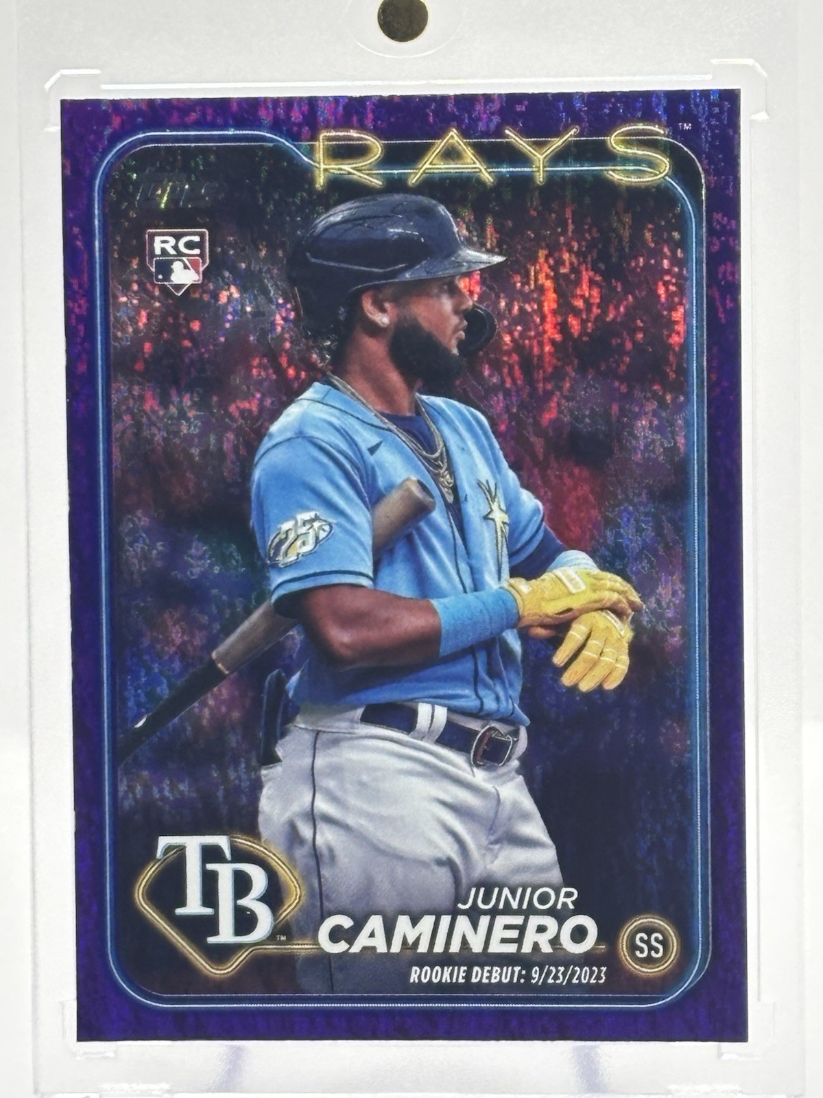 2024 Topps Update Junior Caminero Rookie Purple /799 #US223 RC