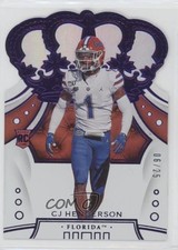 2020 Chronicles Draft Picks Crown Royale Mirror Purple 6/25 CJ Henderson #20 3l1