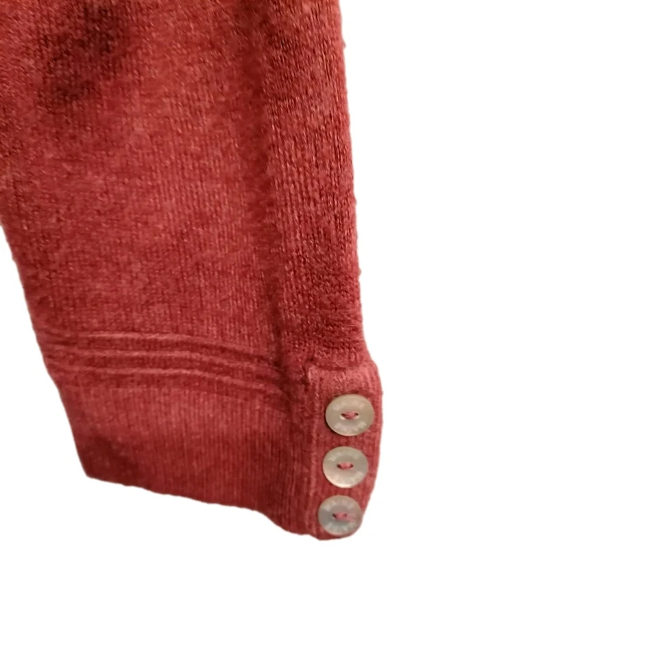 Maine New England Size 12 Burgundy Ultrasoft Knitwear 3/4 Sleeve Pullover Jumper - Image 3 of 4