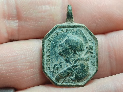 Excavated 17th - 18th Century, St John the Baptist Colonial Religious Medal