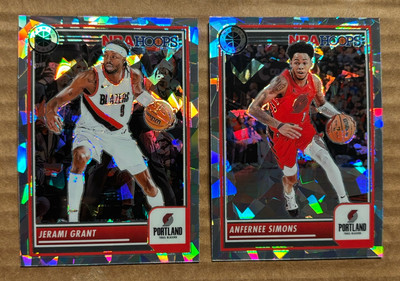 2023-24 Panini Premium Stock Jerami Grant #22 & Anfernee Simons #79 Ice Prizms