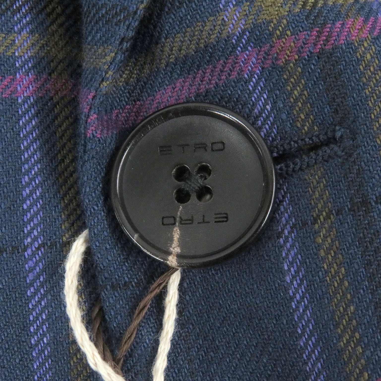 ETRO two-piece set Check Pattern Single Suit Top … - image 7