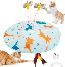 2-in-1 Rechargeable 2-IN-1 Cat Butterfly/Feather Toy, Standard