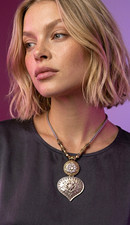 Brighton Two-Tone Silver/Gold Rope Chain Char...