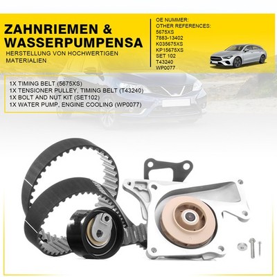 Zahnriemensatz + Wasserpumpe Für Dacia Duster Doker Lodgy Infiniti Mercedes-Benz