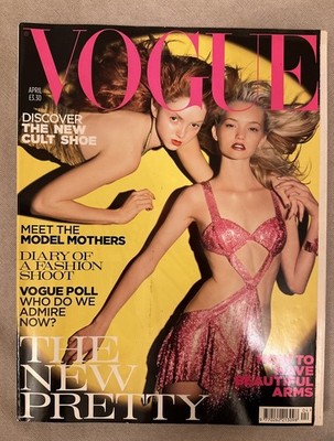 Vogue Magazine April 2004 Lily Cole, Gemma Ward Cover
