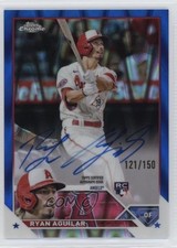 2023 Topps Chrome Rookie Blue RayWave Refractor 121/150 Ryan Aguilar Auto 0x1