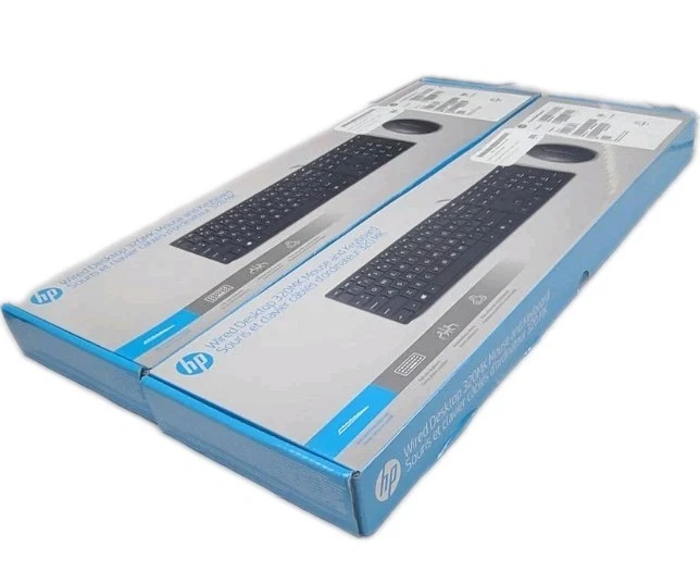 Lot Of 2 HP Desktop 320MK Keyboard and Mouse Combo Black (9SR36UT#ABA)/ New Seal - Image 3 of 4