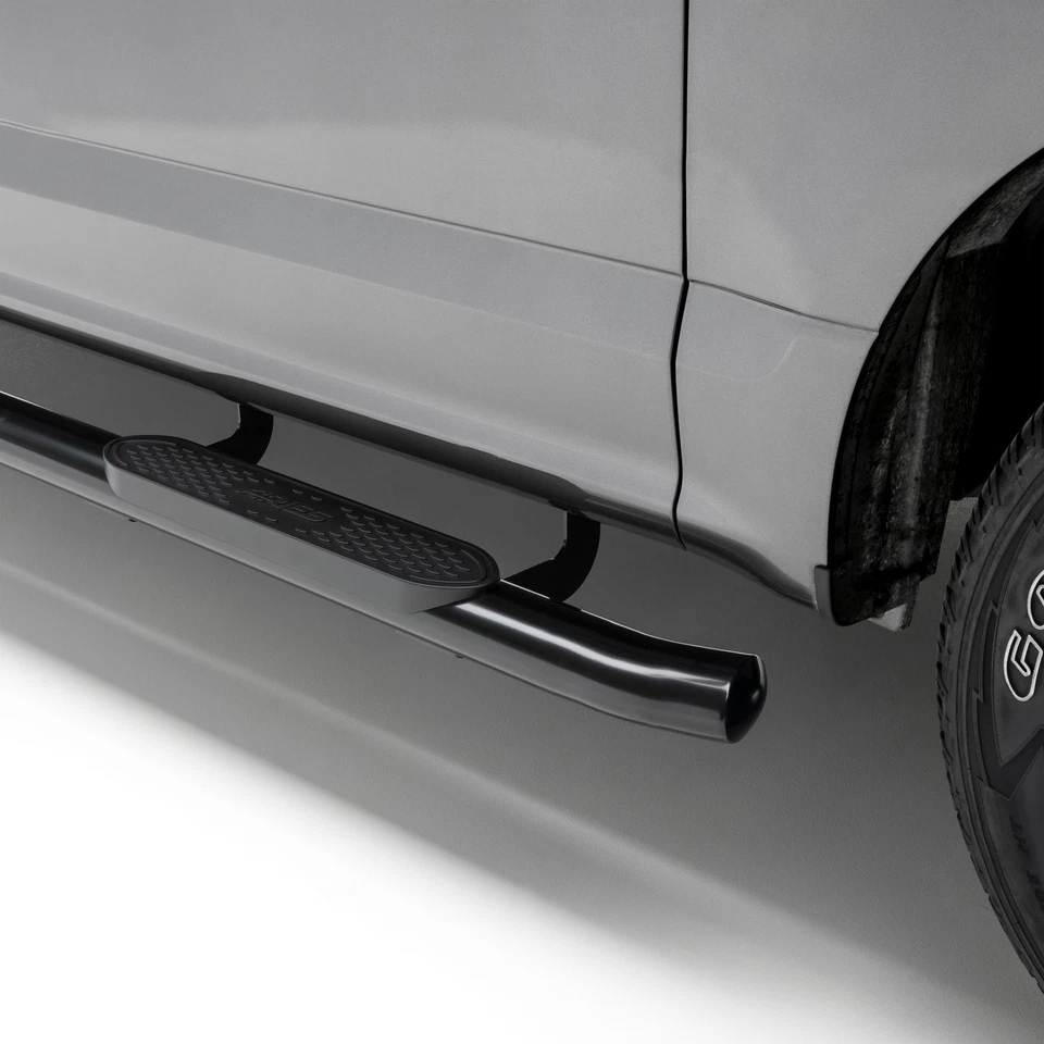 Aries 4" Black Oval Nerf Bar for 99-13 Silverado/Sierra 1500/2500/3500 Extended Foto 2 de 4