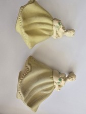 2 VINTAGE Avon 1970 Flower Maiden Parfume Bottles Empty