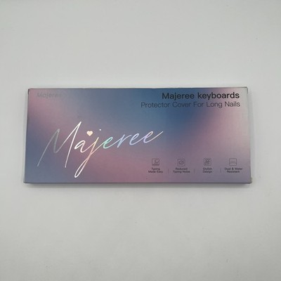 Majeree Keyboard Cover for Long Nails, Perfectly MBPro2021+,Air2022+, Pink 