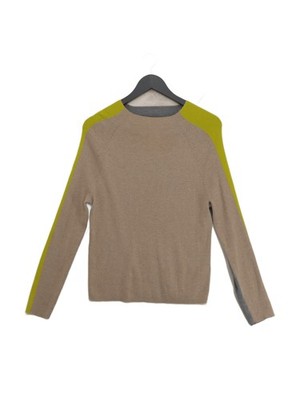 White Stuff Damen Pullover UK 14 Creme Baumwolle mit Nylon, Wollpullover