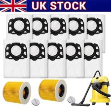 KFI 357 Bags Filters For Karcher 2.863-314.0 Wet & Dry WD2 KWD1 KWD2 KWD3 Vacuum