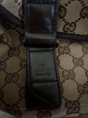 Auténtico bolso de hombro GUCCI GG 145858 001864 de lona beige F1006469 - Imagen 6 de 24