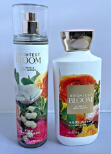 Bath  Body Works BRIGHTEST BLOOM Fragrance Mist Body Wash  GIFT SET OF 2 NWT