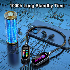 Color Screen Bluetooth 5.4 Earphones Neckband Headphones Wireless Headsets HiFi