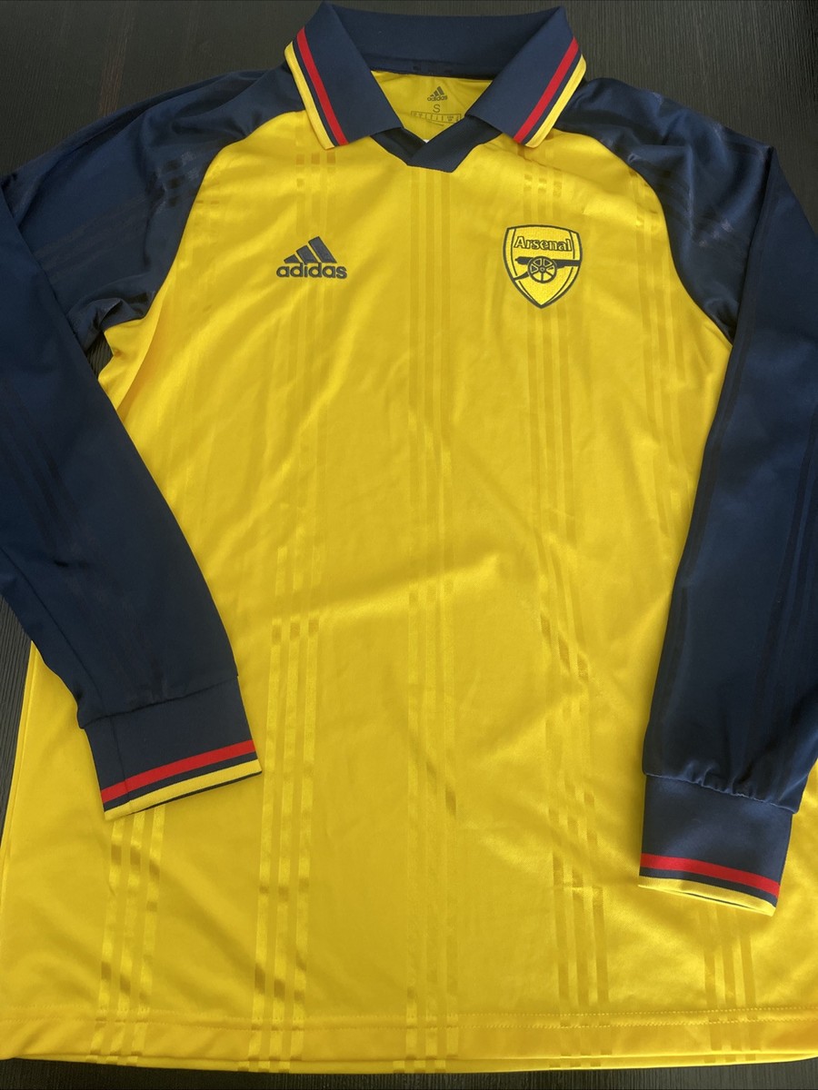 arsenal retro shirt yellow