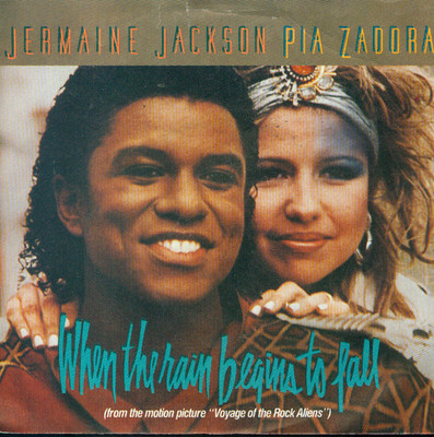 7'' Jermaine Jackson & Pia Zadora/When The Rain Begins To Fall (D)