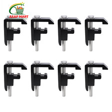 P-ac-04n Camper Shell Clamps Truck Cap Mounting 8 Pcs Black P-ac-04n Camper Shell Clamps Truck Cap Mounting 8 Pcs Black