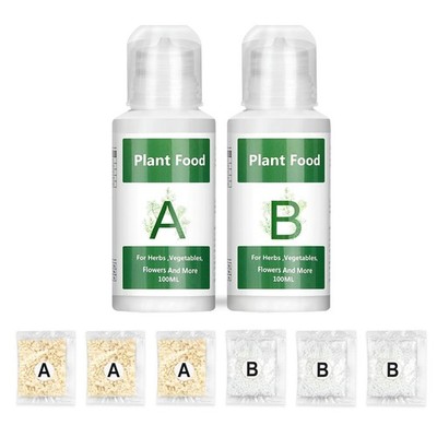 Hydroponic Nutrients a & B, 800Ml Plant Food for Indoor Growing System