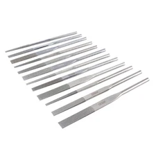 12-Piece Diamond Taper File Set - Multi-Grit (120/200/400/600) - Precision Fl...