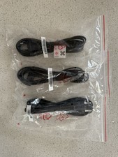 3 x 1m Black 2 Pin EU Euro European to C7 Figure 8 Mains Power Cable Lead Wire