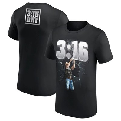 WWE Steve Austin Black T-Shirt , Stone Cold 3:16