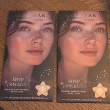 Silver Glitter Speckles Temporary Freckles Press-on Face Tattoos