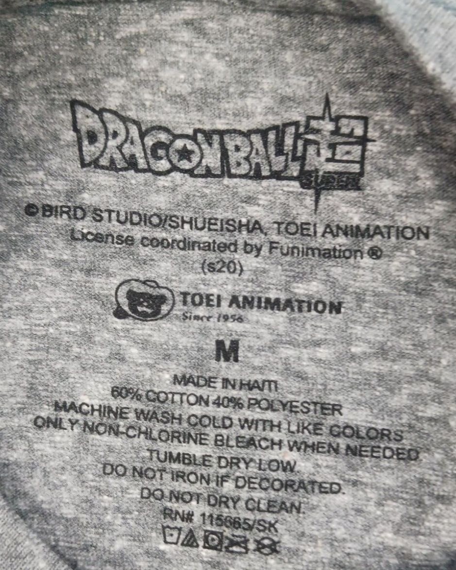 Dragon Ball Z TShirt Unisex Medium Goku Vegeta Super Saiyan God