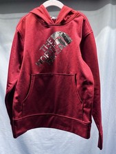 NWOT Boys The North Face Hoodie S 7/8 Red Pocket Hood Stretch Comfort