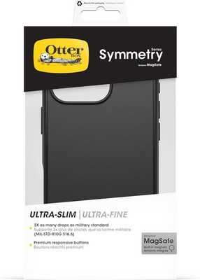 OtterBox Symmetry Series MagSafe Hülle für das iPhone 16 Pro. Schwarz. NEU