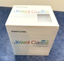 Memorex  Slim Clear Jewel Cases  30 Pack  CD/DVD  High Impact  New/Sealed