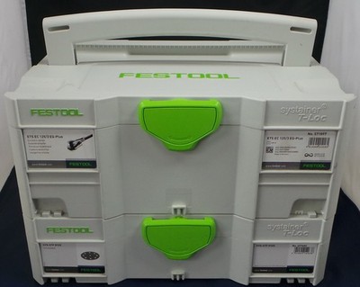 Festool 5'' Ets EC 125/3 EQ-Plus Orbital Sander with 2 Systainers & Extra Pads
