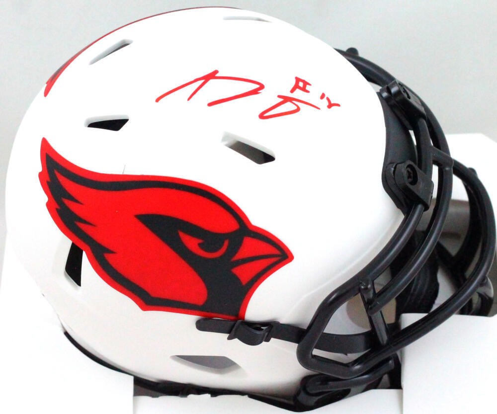 AJ Green Autographed Signed Arizona Cardinals Cardinals Lunar Speed Mini Helmet- Beckett W *Red 