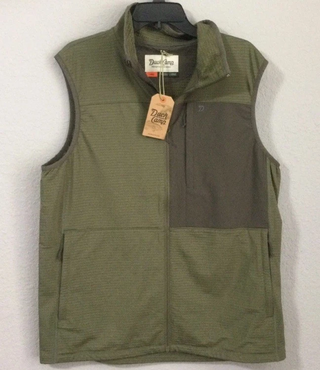 Duck Camp Men’s Grid Tech Lightweight Outdoor Hunting Vest Sz. M NEW TFV3000