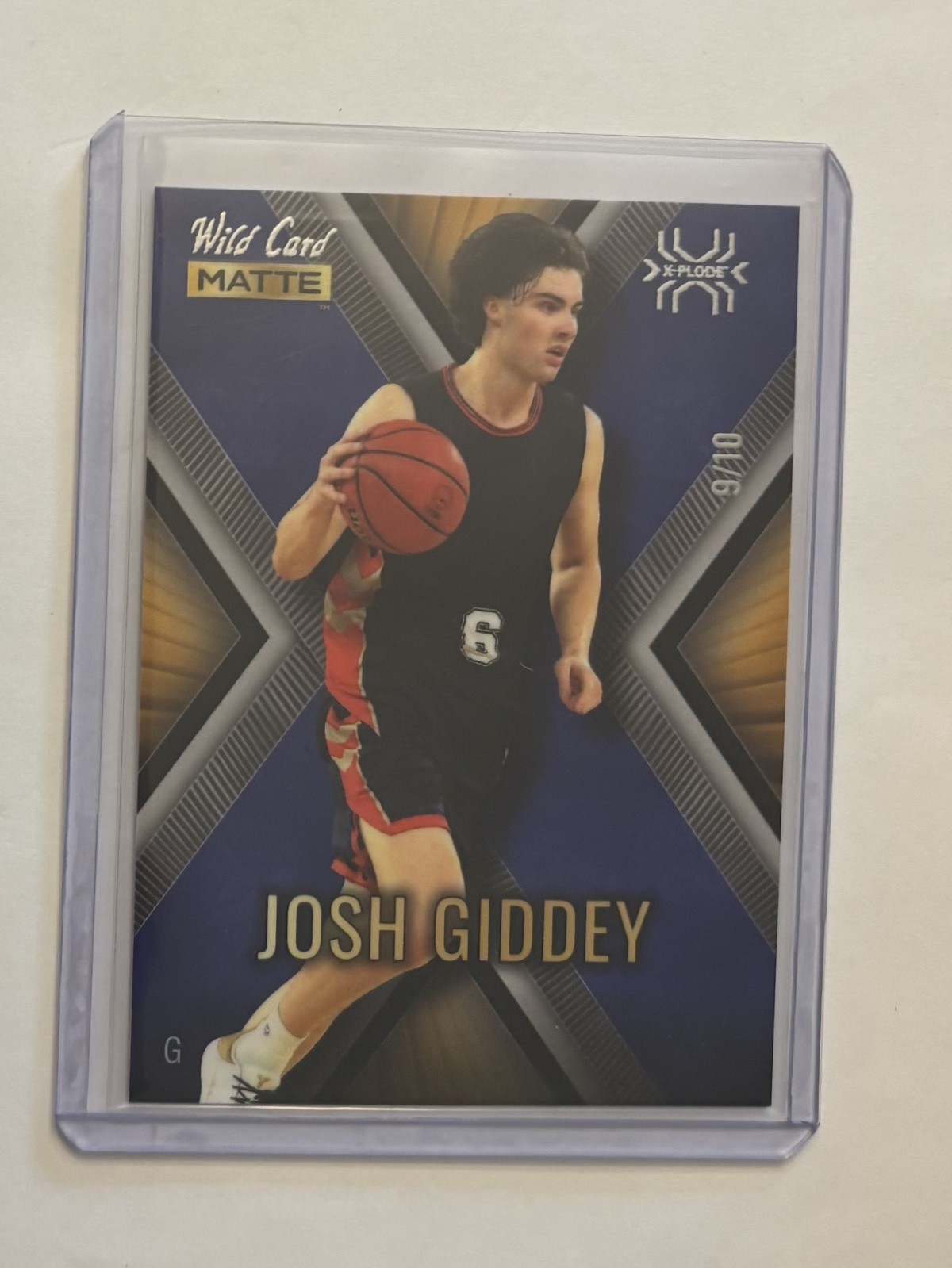 2022-23 Wild Card Matte Draft - X-Plode Josh Giddey #MXP-24 Gold-Purple X /10