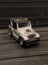 Vintage Tyco H.O. Jeep CJ-7 Renegade Off Road Silver Slot Car TESTED  WORKING