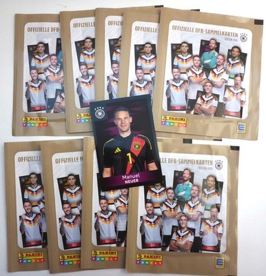 EDEKA DFB Sammelkarten Panini Fußball-WM 2026 Manuel Neuer + 9 Stück / Packs neu
