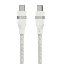 Anker A82E2 USB-C to USB-C Cable Shell White (6ft, 240W, Upcycled-Braided)