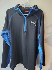 Boys Sport Lifestyle Blue/Blk Puma Sweatshirt Sz S