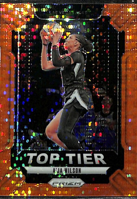 A'ja Wilson 2024 Panini Prizm WNBA Top Tier Orange Pulsar Prizm 50/75 Aja READ