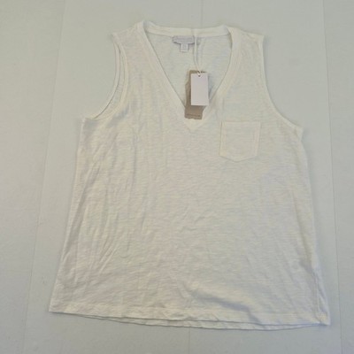 WHITE LABEL Tanktop 14 Weiß Damen Bio Baumwolle Ärmellos Freizeit