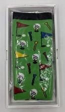 GOLF SOCKS Dress Socks Novelty Men 8-12 Green, PARIGO, Balls, Tees, Flags. New