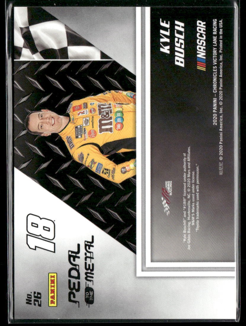 2020 Panini Chronicles - Pedal to the Metal Kyle Busch #26 for